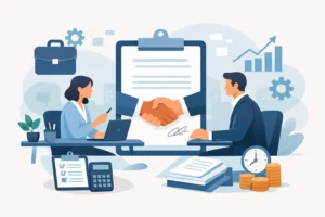 Cómo hacer un contrato de servicios empresariales