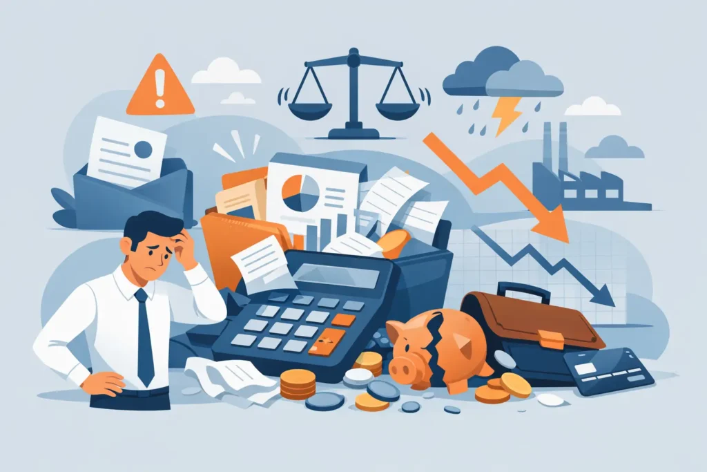 10 señales de desorden financiero empresarial